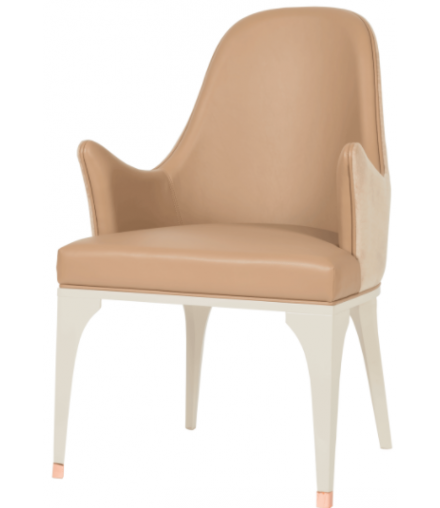 COCKTAIL DINING CHAIR WITH ARMS