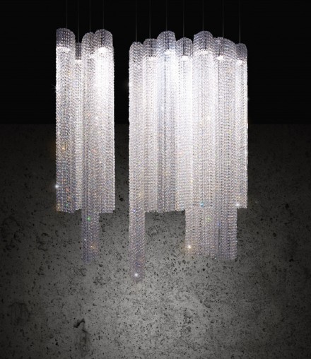 VOILE ORIGO CONE CRYSTAL CEILING LAMP